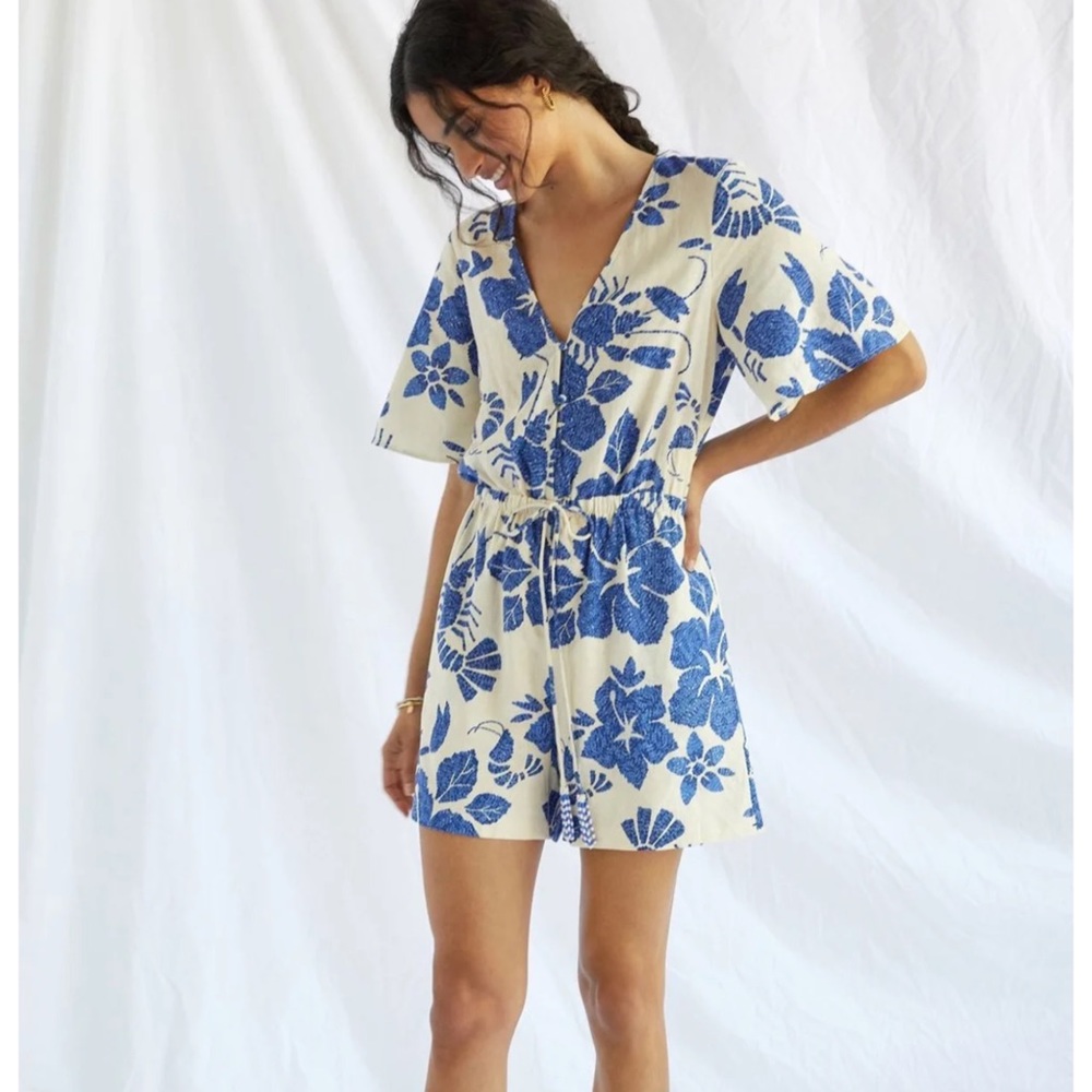 Anthropologie Farm Rio Breezy Romper